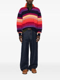 Drôle De Monsieur chenille striped sweater